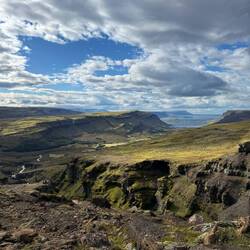 The panoramic view behind us from the top