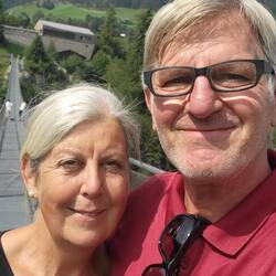 Keine Bange. Der Radweg ging nicht über die Hängebrücke.