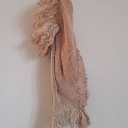 Japanese silk & smock & stitch & organza degummed
