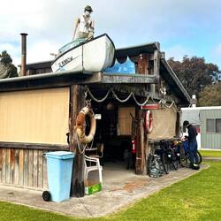 Woodside Caravan Park quirky kitchen.