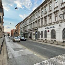 Blick in einen Straßenzug