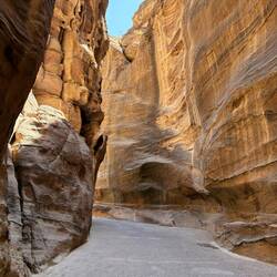 Long narrow slot canyon