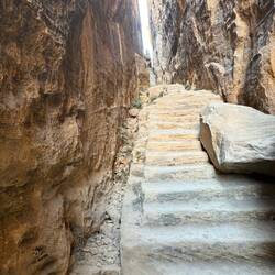 990 steps up to the monastery and a lot of steps in between