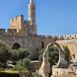 The Citadel of David outside the City of David at the time