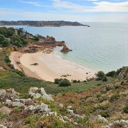 Blick zum Beauport-Beach