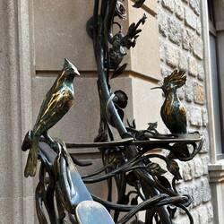 A section of the iron railing