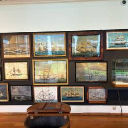 Ship paintings at the maritime museum