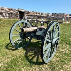 One of many cannons.