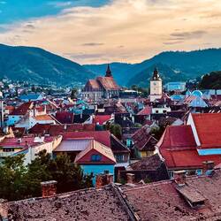 Altstadt von Kronstadt mit Schwarze Kirche