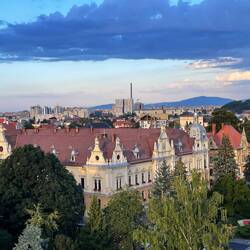 Blick von der Dachterrasse