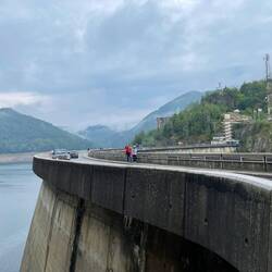 Staumauer, Wasserstand niedrig