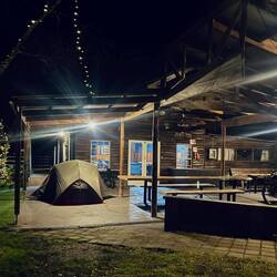 Our camp spot at Mingling Waters, Nowa Nowa