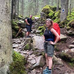 Szlak w starym jodłowym lesie