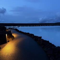 The view leaving the sauna