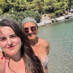 Agnonta letztes Bad auf Skopelos