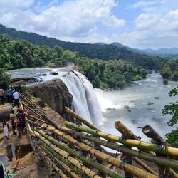 die Hälfte des Weges nach oben ist geschafft