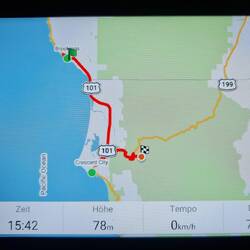 Von Brookings nach Cresent City