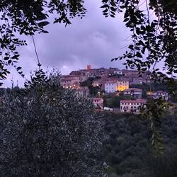 Blick auf Civitella Marittima