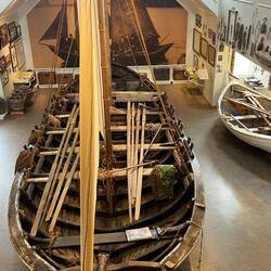 A real fishing boat owned by the museum's founder.