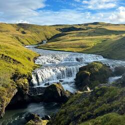 Upstream of the major waterfalls beautiful with rapids and other full width Falls