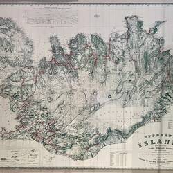 Map of Iceland showing road systems.