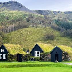 Open Air Museum showing the lifestyle of early Icelandic people.