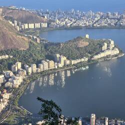 Aussicht auf Rio und den Lago Rodrigo de Freitas