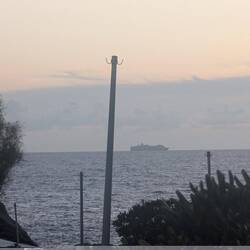 Die Queen Victoria auf ihrem Weg nach Korsika