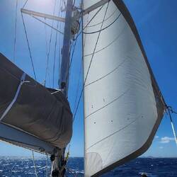 An exceptional sailing day from Klein Curacao to Curacao, 14 nm