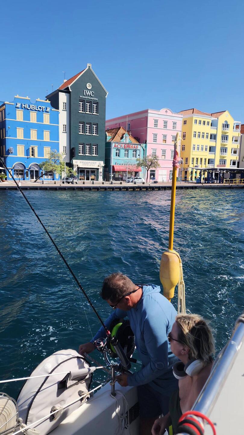 Handelskade Curacao in background