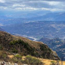 Marcahuamachuco dominates the surroundings. Here the main valley