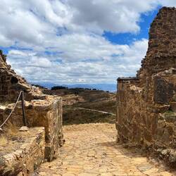 The monumentale door of the fifth archeological site