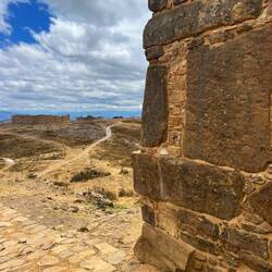 Massive and careful construction of the door