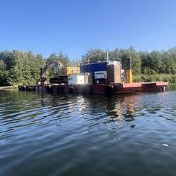 I think another barge used to dredge.