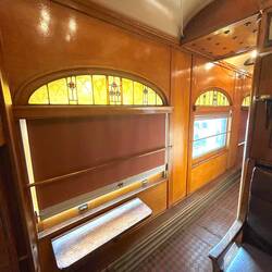 Porter/servant rest area at end of the car