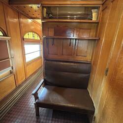 Another view of the porter/servant rest area at rear of car