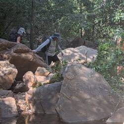 Hiking to the gorge
