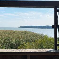 Das Haff auf der Ostsee abgewandten Seite