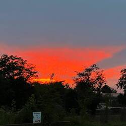 Zurück am Platz noch ein Abendrot😎