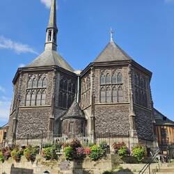 Die wunderschöne Holzkirche "Église Sainte Catherine"