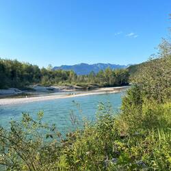 Først 14 km langs Isar mod Lenggries