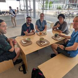 Our group enjoying Dango & Japanese drinks