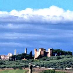 Castle with Siena in background