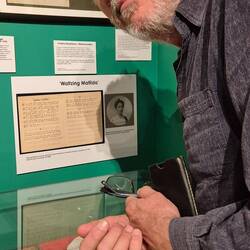 With his famous relative