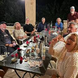 Feiern bis spät in die Nacht....
