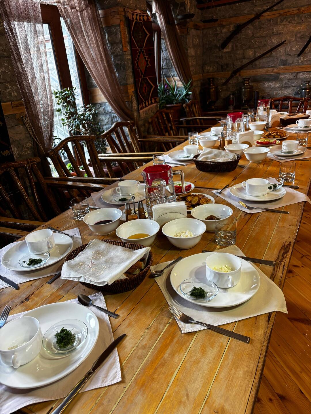 Breakfast at the guesthouse