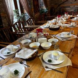Breakfast at the guesthouse