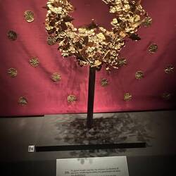 Solid gold artifact from grave