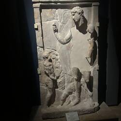 Intricate tomb marker