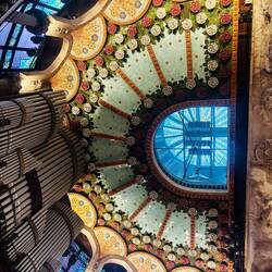 The view above the stage